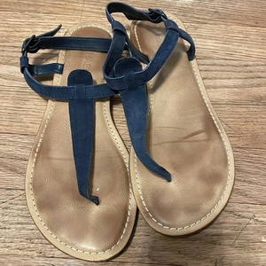 Michael Shannon Thong sandals navy blue size‎ 9